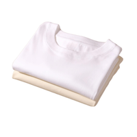 T-shirt en coton peigné 100% 180gsm 200gsm Personnalisé Pr Transfert DTF Couleur unie Chemise en flanelle Grande taille et grande hauteur pour hommes Taille américaine