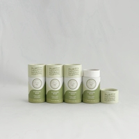 100% Biodégradable Cylindre Carton Papier Emballage Tube Cosmétique Maquillage Conteneur pour Brillant À Lèvres Push up Baume À Lèvres Papier Tube