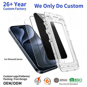 OEM Screen Protector for iPhone 18 One-Step Easy Installation with Auto Alignment Tool 2.5D Tempered Glass Bubble-Free <b>Magic</b> <b>Box</b> - Product Image 1