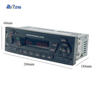 Radio de coche universal, reproductor MP3 de un solo DIN, 12V, 24V, Radio FM, entrada auxiliar, audio estéreo HMD301 - Product Image 2