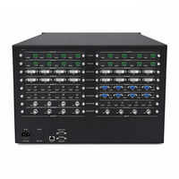 Conmutador de Matriz Híbrido Modular 4K30 Intercambiable en Caliente, Matriz SDI DVI VGA para Video Wall y Centro de Comando