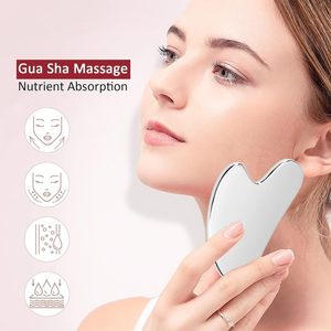 Masajeador facial y corporal Gua Sha de acero inoxidable con función musical para estiramiento facial y masaje de piel - Product Image 3