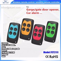 Télécommandes sans fil YET2111 ABS à 4 boutons pour porte de garage 433,92/315 MHz, code roulant/apprentissage/clonage
