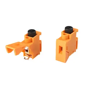 orange colour connectors 12.5mm pitch transformer terminal block with fuse Single pin 10A