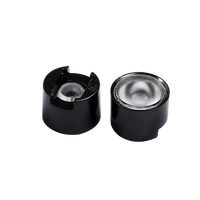 Lentille de souris optique avec LED IR claire, support noir, matériau PMMA, lentille LED IR 1W 3W