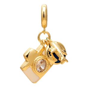 Ciondolo Bracciale Mini Valigia Aereo Delicato con Ali, Luna e Sole in Zircone, Accessorio Gioiello Creativo per <span class=keywords><strong>Mia</strong></span> <span class=keywords><strong>Figlia</strong></span> - Product Image 2