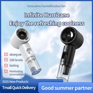 360 °   Ventilador de Mano Recargable USB con Humidificación Silenciosa para Exteriores y Múltiples Protecciones de Seguridad - Product Image 4