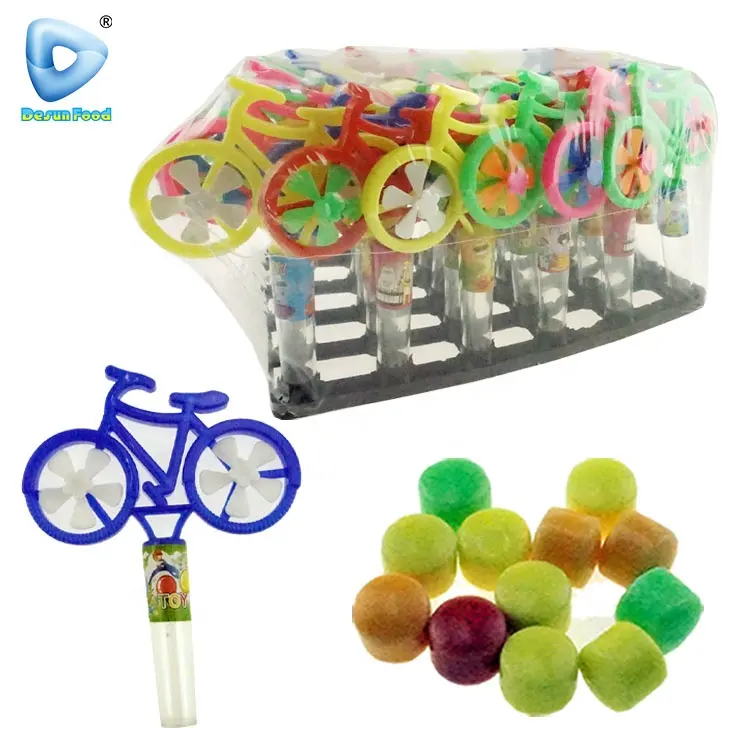 China Plastics Bicycle Shaped Fan Toy Candy