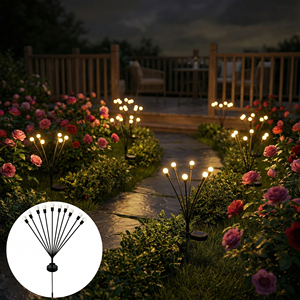 Lámpara Solar <span class=keywords><strong>de</strong></span> Jardín con Forma <span class=keywords><strong>de</strong></span> Luciérnaga, Resistente al Agua IP65, LED para Exteriores, Patio, Camino, Paisaje, Decoración Navideña - Product Image 1