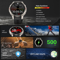 Jam Tangan Pintar GPS DM59 Baru 2026 Layar AMOLED Tahan Air 5ATM Pelacak Kebugaran Olahraga dengan Kontrol Jarak Jauh Tali Silikon Pria