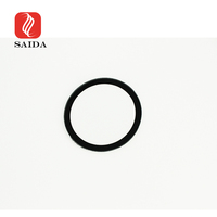 Verre de couverture d'objectif de caméra de vidéosurveillance 95% haute transmission anti-reflet revêtu d'une bordure en émail noir stable aux UV