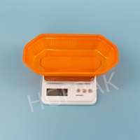 Wegwerp sinaasappelvormige PET RPET blister fruitbak van gerecycled plastic voor verse druiven