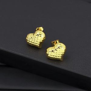 Collier pendentif cœur style vintage plaqué or 24 carats JXX, nouveau style, bijoux en laiton pour enfants - Product Image 4