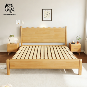 china wholesale <b>cheap</b> price customized huge stock eco-friendly 1.8m king bed newest designbedroom furniture wood king bed <b>frame</b> - Product Image 2