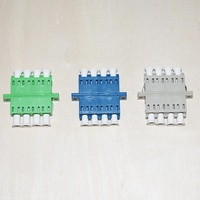 Hot in Europe SC APC Fiber Optic Adapter Green Color Insertion Loss 0.2dB Duplex Optical Coupler 100% Test 5G FTTH