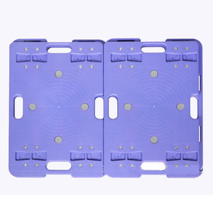 Troli Palet Lipat Plastik Berat Tahan Lama Empat Roda, Struktur Platform, Desain Roda Mudah Dipindahkan, Peralatan OEM, 150kg - Product Image 4