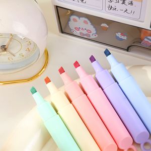 Mini Marcador Fluorescente de Punta Única, Marcadores Fluorescentes de Alta Capacidad en 6 Colores, Marcador Fluorescente Suave para los Ojos - Product Image 2