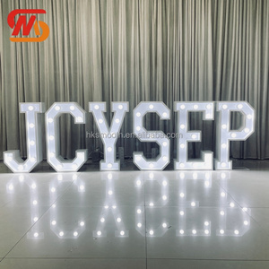 SMOOTH LED Giant Marquee Letter Outdoor Wedding Proposal <b>Sign</b> White Warm Metal Letters for Ceremony Birthday Decor - Product Image 4