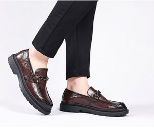 Designer Pointed-Toe Autumn Casual Shoes with Comfortable Soles Waterproof & Anti-Slippery for Business <b>Men</b> Formal <b>Dress</b> Shoes - Product Image 5