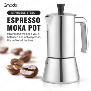 4-6 tasses Machine à expresso en acier inoxydable Moka Pot Espresso Cafetière <span class=keywords><strong>Italienne</strong></span> Home <span class=keywords><strong>Barista</strong></span> Coffee Maker - Product Image 3