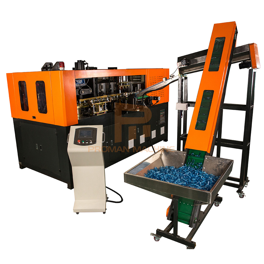 Автоматическая машина для выдувания бутылок из ПЭТ с 4 выемками