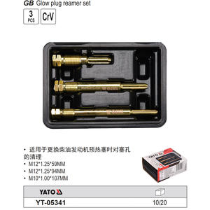 Yato Glow <b>Plug</b> Reamer Set M12 M10 Chromium Vanadium Steel For Diesel Engine Repair - Product Image 1