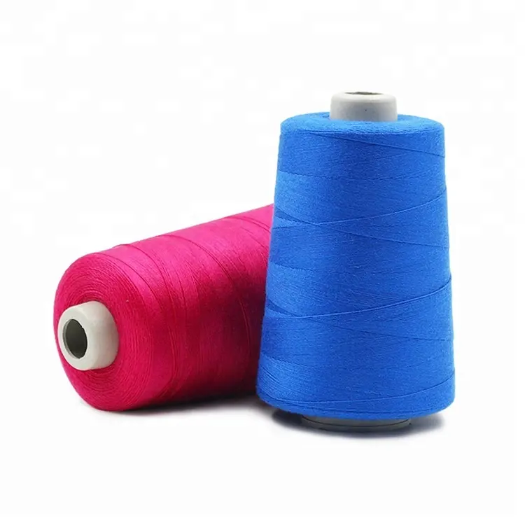 Hot Selling Good Price 60S/2 Dyed 100% Polyester Spun Sewing Thread For Machine Sewing Supplies