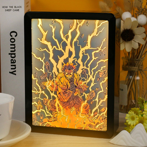 <span class=keywords><strong>Demon</strong></span> <span class=keywords><strong>Slayer</strong></span> Anime Light Box <span class=keywords><strong>Manga</strong></span> Figura DE ACCIÓN Shadow Box Impresión de luz 3D Nightlight Anime Regalo para cumpleaños de niño - Product Image 5