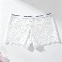 Culotte sexy pour femme en dentelle intégrale, nouvelle collection, avec bande élastique à imprimé lettres, style sportif, sous-vêtements, fournisseur, commande en gros directe d'usine, exportation
