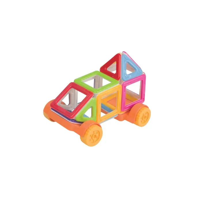 New Style Colorful Magnetic Building Blocks 3D Educational Magnetic Tiles Block Set Car Toys for Children