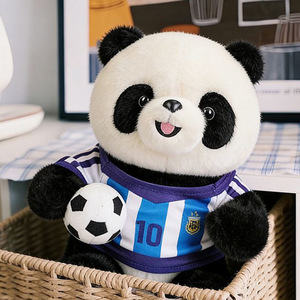 Adorable peluche panda en forme <span class=keywords><strong>de</strong></span> ballon <span class=keywords><strong>de</strong></span> football - Product Image 3