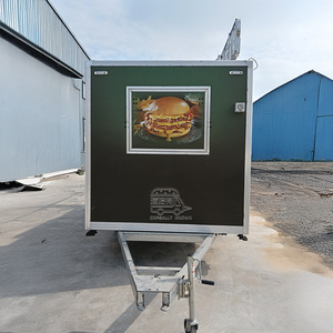 Chips Bus Restaurant Cart Food Caravan Shop Stall <b>Small</b> Coffee Design Mobile Fruit Vegetable Kiosk - Product Image 1