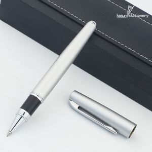 Stylo Roller Professionnel en Métal Argenté Entièrement en Aluminium avec Logo Personnalisé pour Cadeau d'Affaires ou de Bureau - Product Image 3