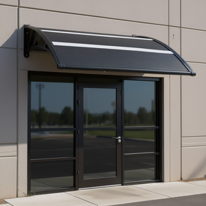 Toldo para Puerta Comercial, Negro, PC 47.2x29.5, Impermeable, Diseño Contemporáneo - Product Image 3