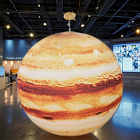 Ballon gonflable Jupiter Planet de 3 mètres gonflable publicitaire pour les événements du système solaire Blow-up facile