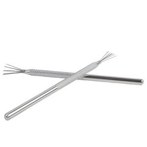 Outils d'art de modelage auxiliaire pour argile polymère et poterie en argile super légère, comprenant des outils à sept pointes, un pinceau à texture florale et un perforateur à tige en aluminium - Product Image 3