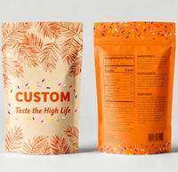 Sachets refermables personnalisés à trois soudures pour échantillons alimentaires en Mylar de qualité alimentaire pour l'emballage de pilules, poudres et capsules