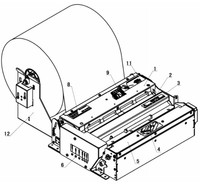 Printer Dokumen SNBC A4 216 mm 8-inci Printer Terintegrasi Printer Termal BK-L216II