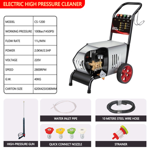 Portable100bar- 350 bar 5100 PSI điện điện xe máy giặt/Heavy Duty 3200 PSI thương mại cao áp máy giặt máy - Product Image 3