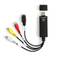 Convertisseur VHS vers numérique USB 2.0, carte de capture audio vidéo, convertisseur VHS VCR TV vers numérique, compatible Win 7/8/10