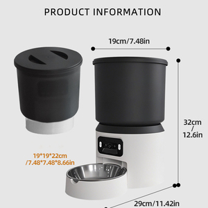 Smart <b>Remote</b> Video Pet Feeder - Timer-<b>Controlled</b> Cat Dog Food Dispenser - Product Image 3