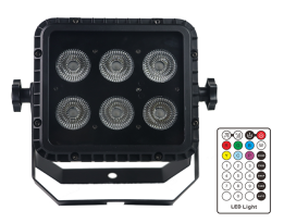 Al Aire Libre impermeable RGBWA + UV 6x18W LED cuadrado inalámbrico batería Par luz para concierto evento paisaje espectáculo escenario iluminación - Product Image 4