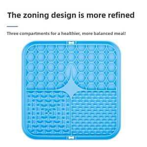 Alfombrilla de Silicona Portátil con Cuatro Compartimentos para Alimentación Lenta de Perros y Gatos, Diseño Anti-Asfixia y Fácil de Limpiar (Pequeño/Mediano/Grande) - Product Image 6