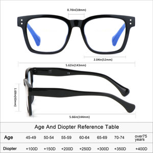 Custom Logo Oversized <strong>Reading</strong> <strong>Glasses</strong> Square Gafas De Lectura Anti Blue Light Blocking <strong>Reading</strong> <strong>Glasses</strong> for Man and Women - Product Image 5