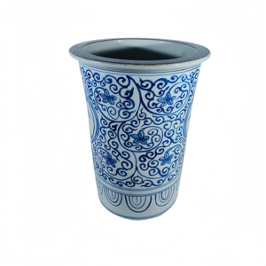 Jardinière en porcelaine <span class=keywords><strong>de</strong></span> Jingdezhen, peinte à la main, motif ajouré bleu et blanc, écologique, durable, pour jardin extérieur - Product Image 2