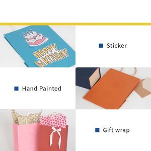 Paper Kraft Gift <b>Bags</b> with Handles Party Goodie Retail Shop <b>Bag</b> Christmas Holiday Birthday Party Gift <b>Bag</b> Solid Color Paper <b>Bag</b> - Product Image 4