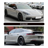 Vinilo para Automóviles Gris Tiza con Revestimiento PET Premium, Estilo Nardo, Superbrillante, Película para Detallado Automotriz, Precio de Fábrica