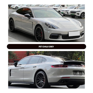 Film de protection automobile gris craie PET Premium, style Nardo, super brillant, film de style automobile craie, fournisseur, prix usine - Product Image 3
