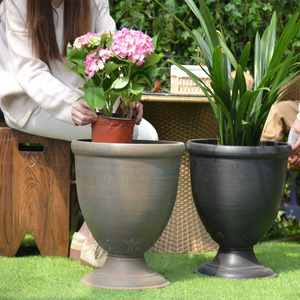 Serre de culture en plastique, pot de fleurs, pot pour plantes, décoration de jardin, style romain - Product Image 4