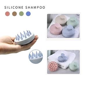 1 pièce Brosse en silicone pour shampoing, massage corporel, douche, outil de coiffure professionnel, peigne de massage du cuir chevelu et de lavage des cheveux - Product Image 3